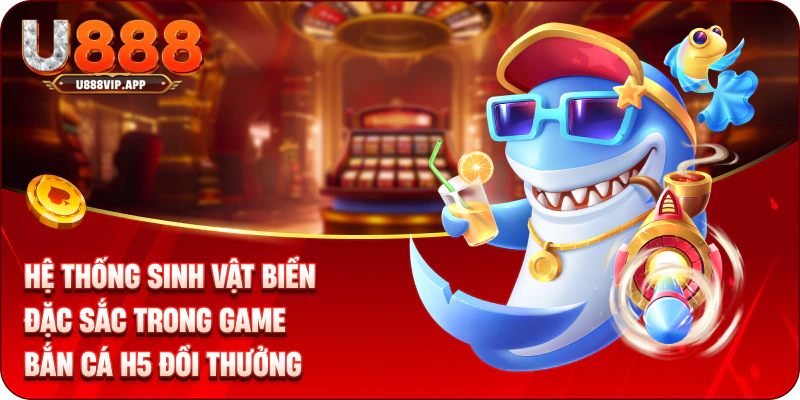 Hệ thống sinh vật biển đặc sắc trong game bắn cá H5 đổi thưởng