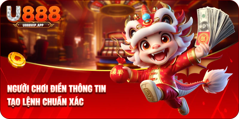 Người chơi điền thông tin tạo lệnh chuẩn xác